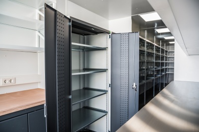 Workplace and storage space